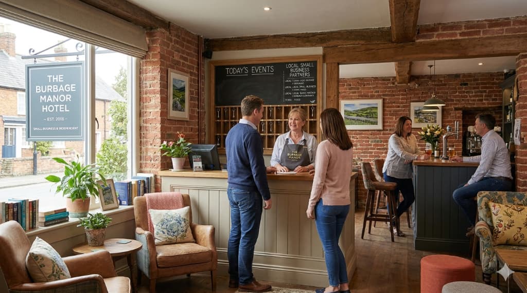 The Burbage Manor Hotel reception